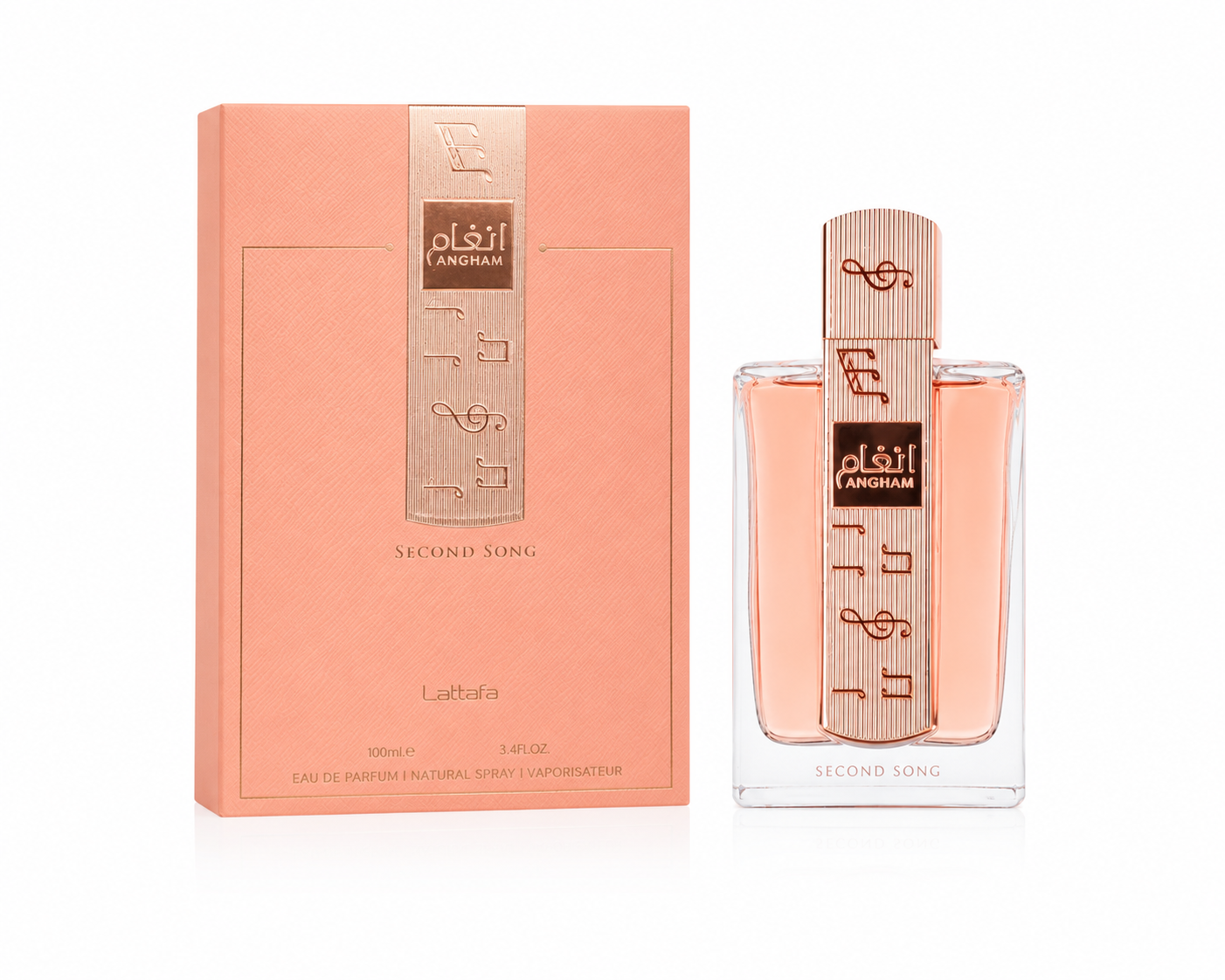 Lattafa Angham (Second Song) Eau de Parfum 100ml | Floral Fruity Vanilla Perfume for Women
