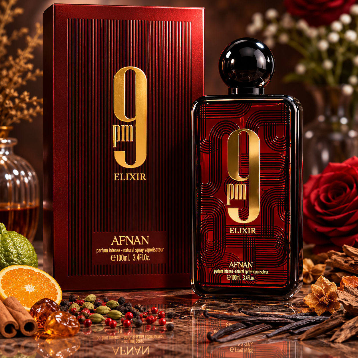 9 PM Elixir Eau de Parfum by Afnan – 100ml